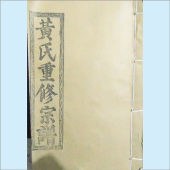 黄-江西宜春-高安市三湖黄坊黄氏1996版《黄氏重修宗谱》：一名“高安市上湖乡薛塘黄氏族谱”，18村18宗